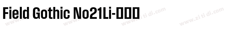 Field Gothic No21Li字体转换
